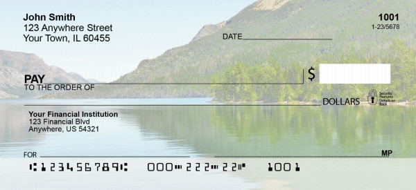 Mountain Lake Reflections Personal Checks