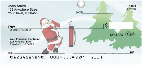 Santa's Slackin' Personal Checks | SPO-72
