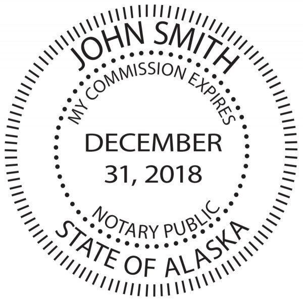 Alaska Notary Public Round Stamp | STA-AK02