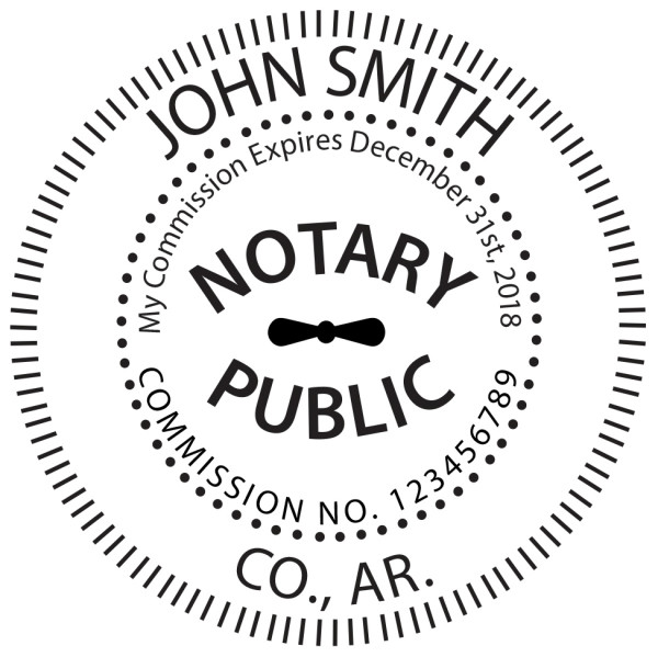 Arkansas Notary Public Round Stamp | STA-AR02