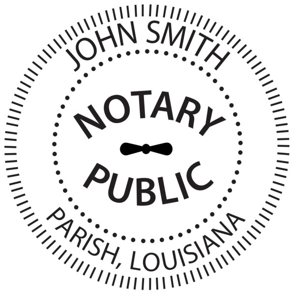 Louisiana Notary Public Round Stamp