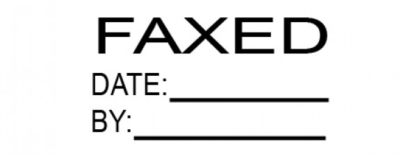 Faxed Date Stamp