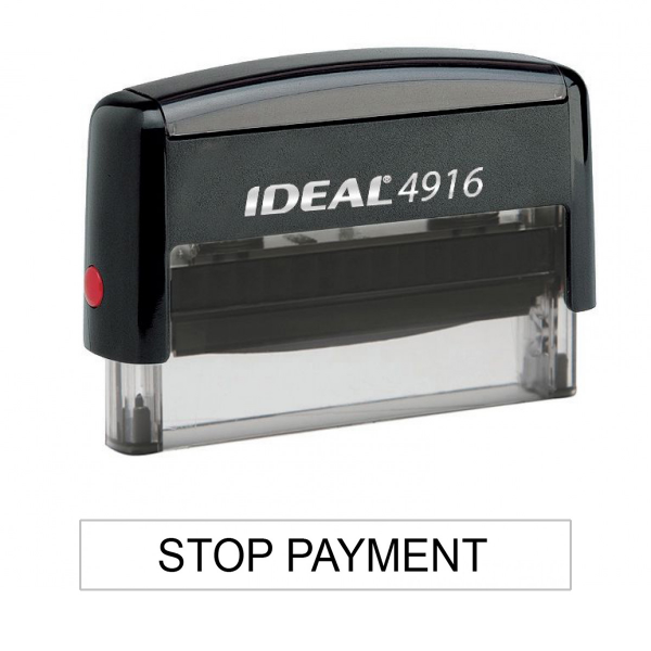 Stop Payment Stamp