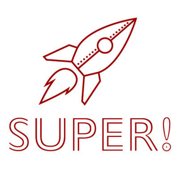 Super! Rocket Stamp | STA-LAS-SPR