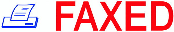"Faxed" Message Stamp