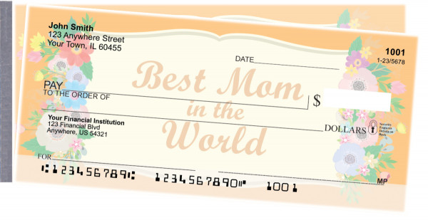 Mother&#039;s Day Side Tear Personal Checks