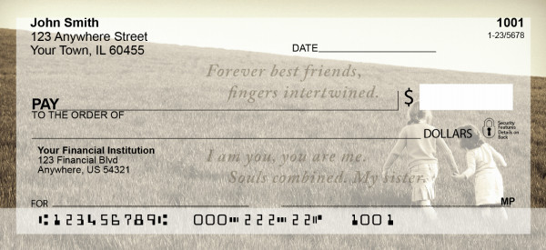 Sisters Personal Checks by Sweet Intentions