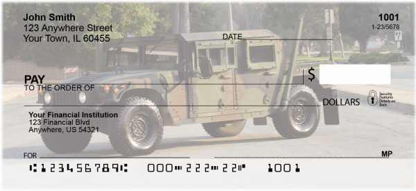 Hummers And Humvees Personal Checks