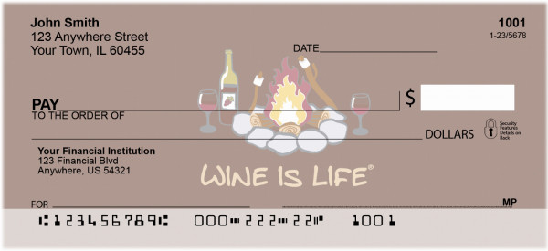 Wine Is Life Personal Checks