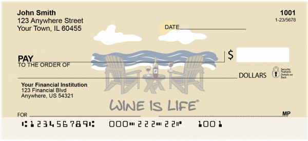Wrath Of Grapes Wine Is Life Personal Checks