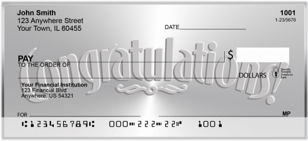 Congratulations Personal Checks | XMS-41