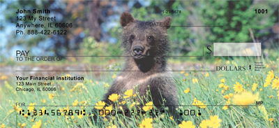 Grizzly Bear Cubs Personal Checks