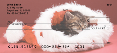 Christmas Cats Personal Checks