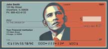 Obama red and blue Checks