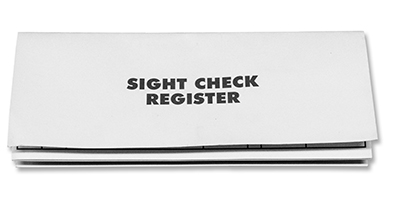 AccuVision Check Register