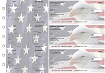 American Flag Multi-Purpose Salary Voucher Business Checks