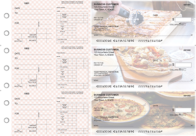 Pizza Dual Purpose Voucher Business Checks