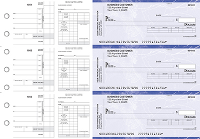 Blue Marble Payroll Invoice Business Checks
