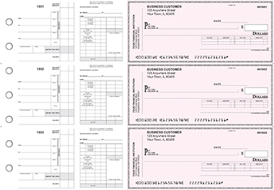 Pink Safety Payroll Invoice Business Checks