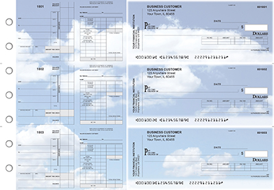 Clouds Payroll Invoice Business Checks