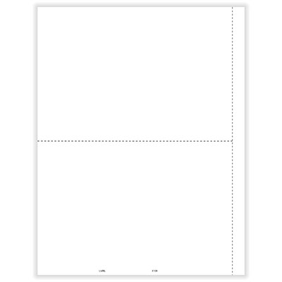 Blank 1099-misc, 1 Pg-2 Forms, No Side Stub