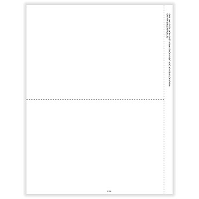 Blank 1099-misc, 1 Pg-2 Forms, With Side Stub