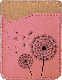 Make A Wish Engraved Leather Phone Wallet