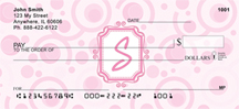 Monogram Letter S Very Bubbly Personal Checks
