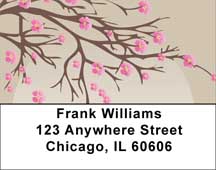Oriental Blossoms In Spring Address Labels