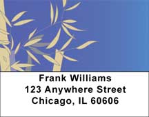Bamboo Blues Address Labels