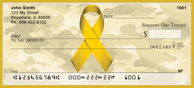 Support Our Troops Ribbon Checks