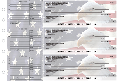 American Flag Accounts Payable Designer Business Checks