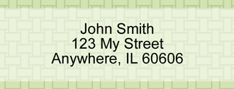 Green Safety Rectangle Address Label