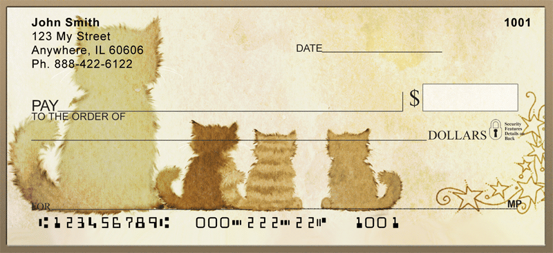 Cats Personal Bank Checks