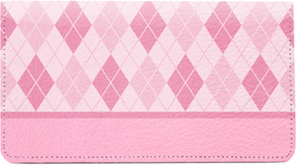 Argyle Pink Leather Cover