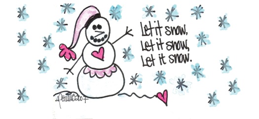 Let It Snow, Let It Snow, Let It Snow! Address Labels by Amy S. Petrik