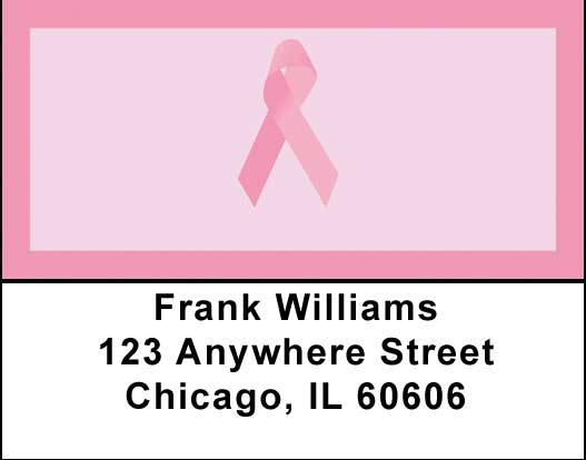 Pink Ribbon Address Labels